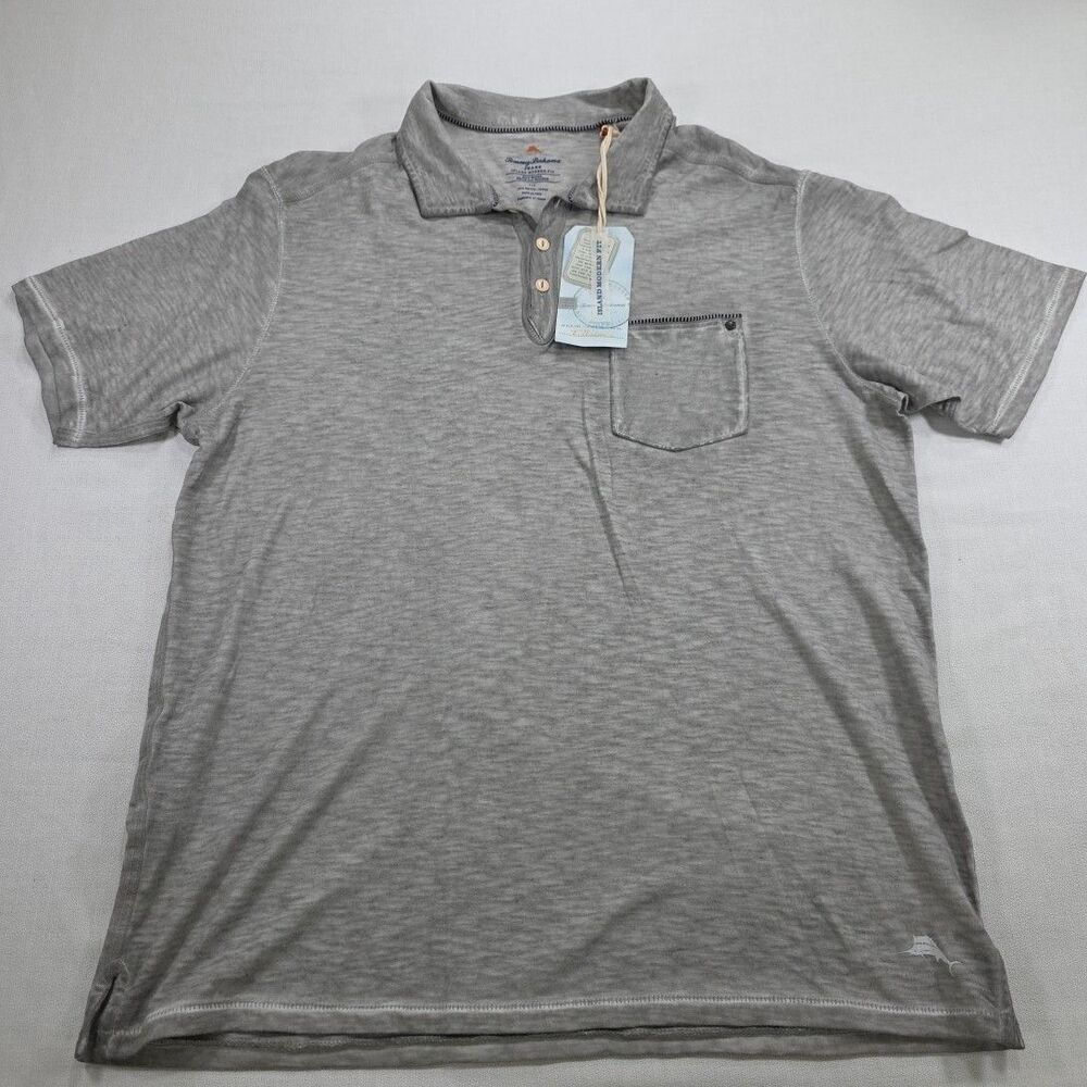 Tommy Bahama Men's Polo Gray US Size L